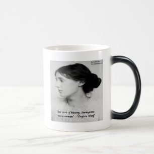Virginia Woolf Anonymous Was A Woman Quote Magic Mug