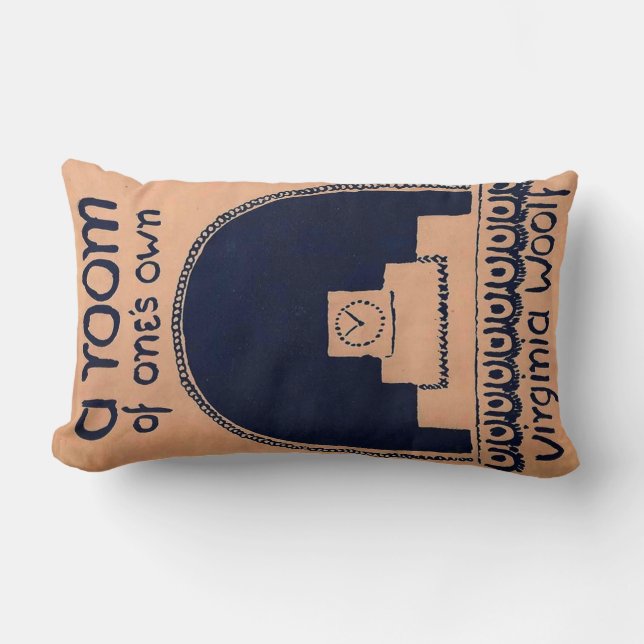 Virginia Woolf  Book Cover A Room of One's Own Lumbar Pillow (Front)