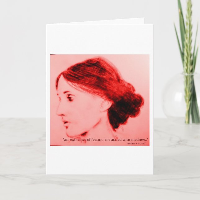 Virginia Woolf  extremes of feeling Card (Front)