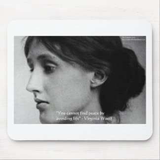 Virginia Woolf "Find Peace" Wisdom Quote Gifts Mouse Pad