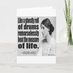 Virginia Woolf Ghostly Roll Quote Card