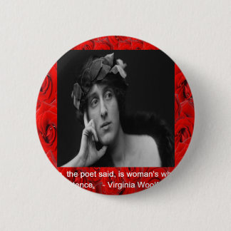Virginia Woolf & Love Quote 2 Inch Round Button