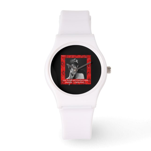 Virginia Woolf & Love Quote Unisex Watch (Front)