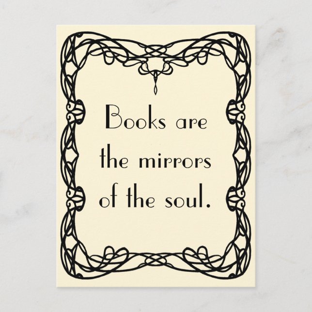 Virginia Woolf on Books Postcard (Front)