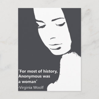 Virginia Woolf quote Postcard