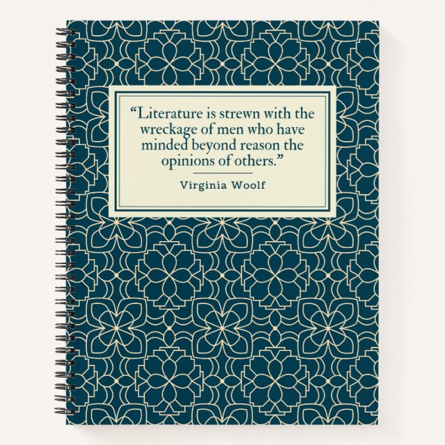 Virginia Woolf Quote Writer's Notebook (Front)