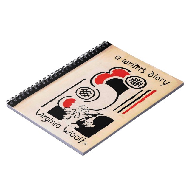 Virginia Woolf Vanessa Bell Cover A Writer's Diary Notebook (Left Side)