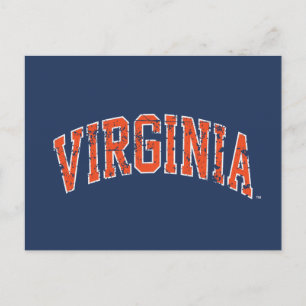 Virginia Wordmark Distressed Invitation Postcard