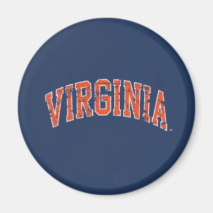 Virginia Wordmark Distressed Magnet