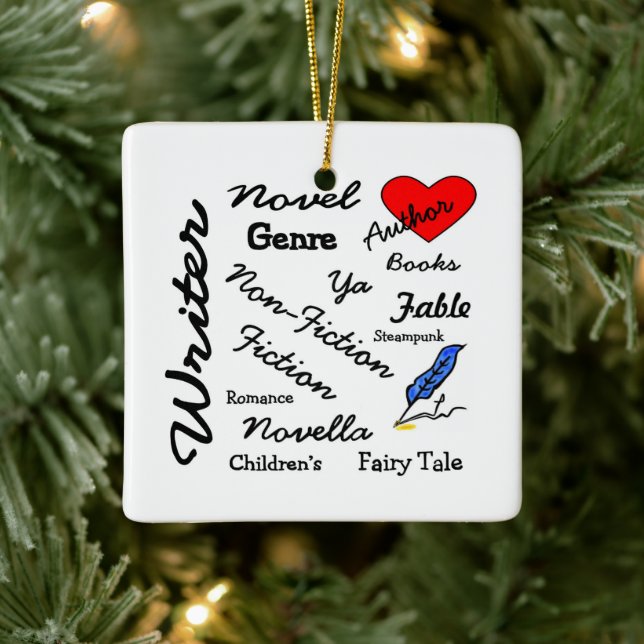 Virginia Wright Writer Author Novelist Ornament (Tree)