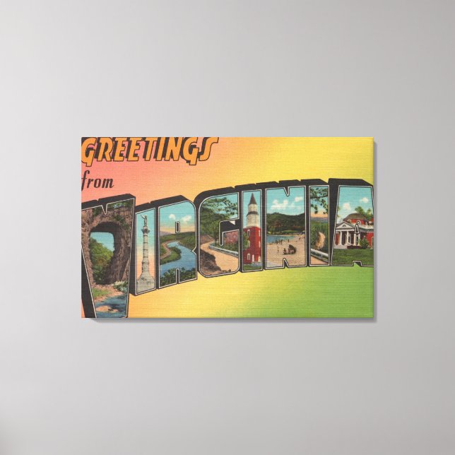 VirginiaLarge Letter ScenesVirginia 4 Canvas Print (Front)