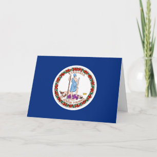 Virginian Flag, Flag of Virginia Card