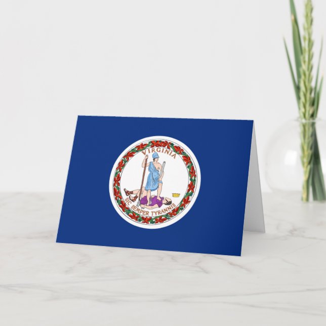 Virginian Flag, Flag of Virginia Card (Front)