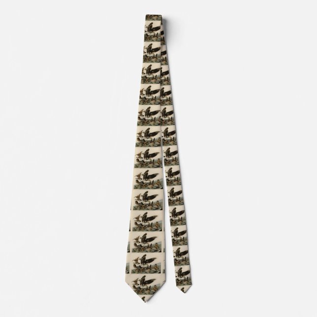 Virginian Partridge, Audubon's Birds of America Tie (Front)