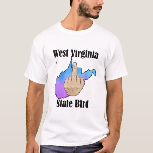 Virginie-Occidentale t-shirt avec doigt central