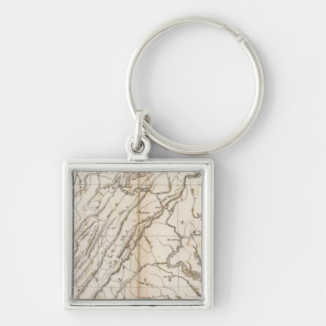 Virginie, Pensylvanie Keychain (Front)