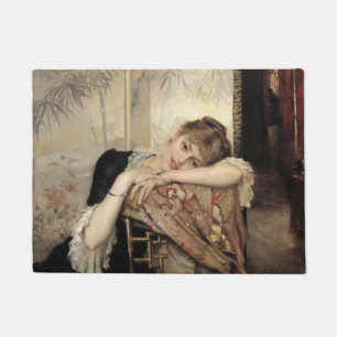 Virginie (The Parisian Woman) (by Albert Edelfelt) Doormat