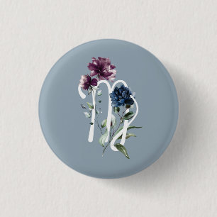 Virgo 1 Inch Round Button