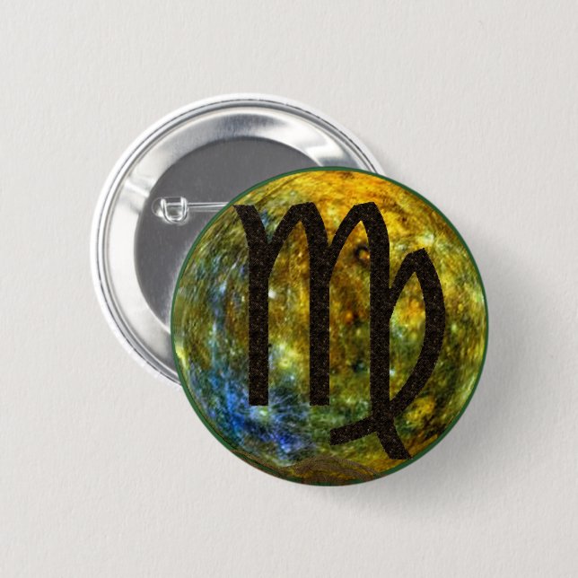 Virgo 2 Inch Round Button (Front & Back)