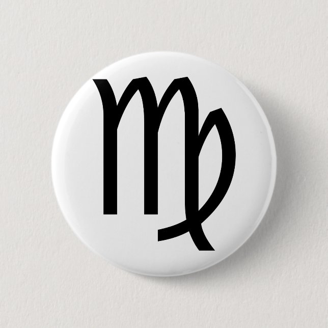 Virgo 2 Inch Round Button (Front)