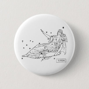Virgo 2 Inch Round Button