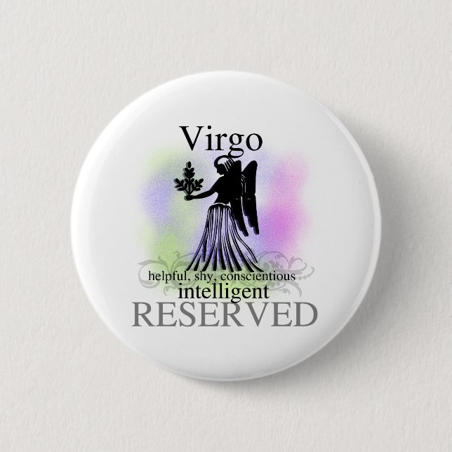 Virgo About You 2 Inch Round Button (Front)