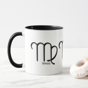 VIRGO, Abstract Design of the Zodiac Sign,  Mug