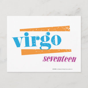 Virgo Aqua Postcard