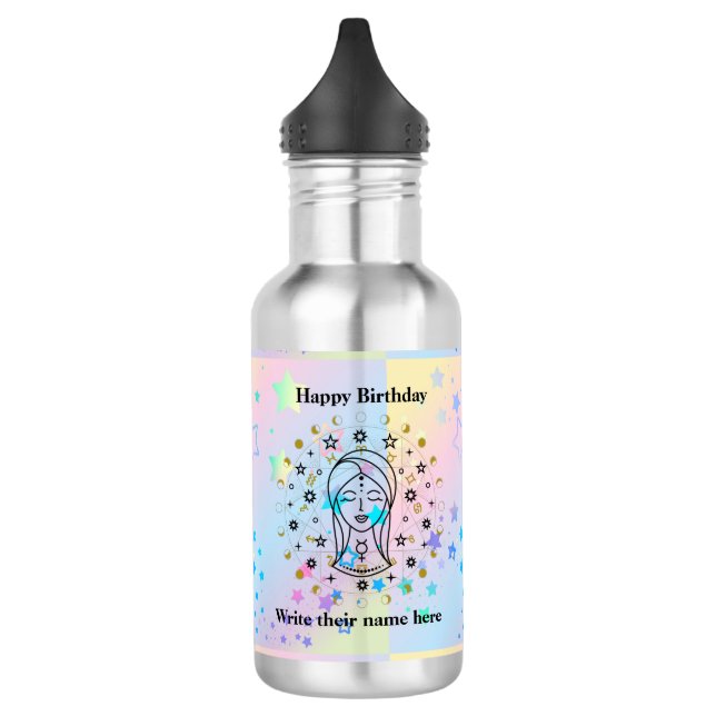 Virgo Astrology Birthday August 23-Sept 22 532 Ml Water Bottle (Left)