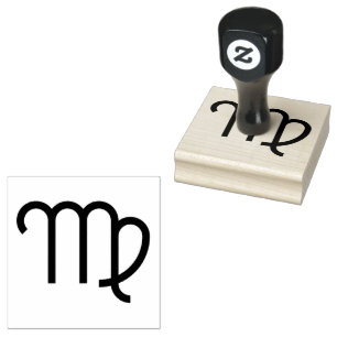 Virgo, Astrology Sign in the Zodiac Rubber Stamp