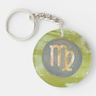 Virgo Astrology Zodiac Keychain –Sacred Simplicity