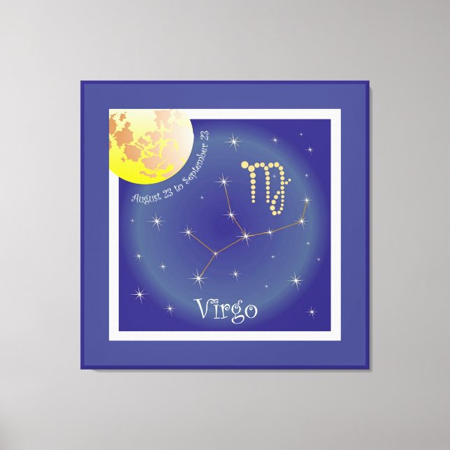 Virgo August 23 to September 23 screen Canvas Print (Front)