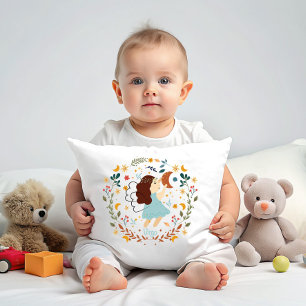 Virgo Baby Zodiac Customizable Nursery  Throw Pillow