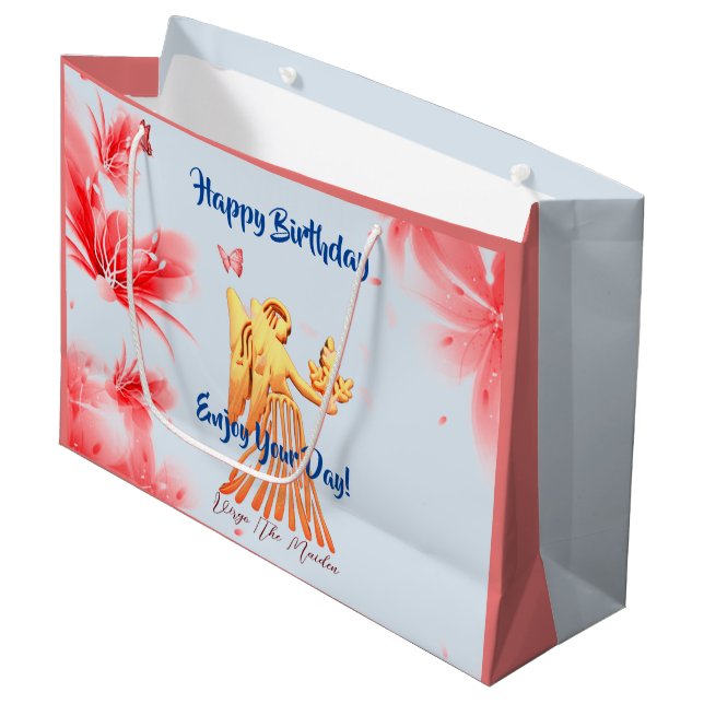 Virgo Birthday (Aug 23 – Sept 22)    Large Gift Bag (Front Angled)