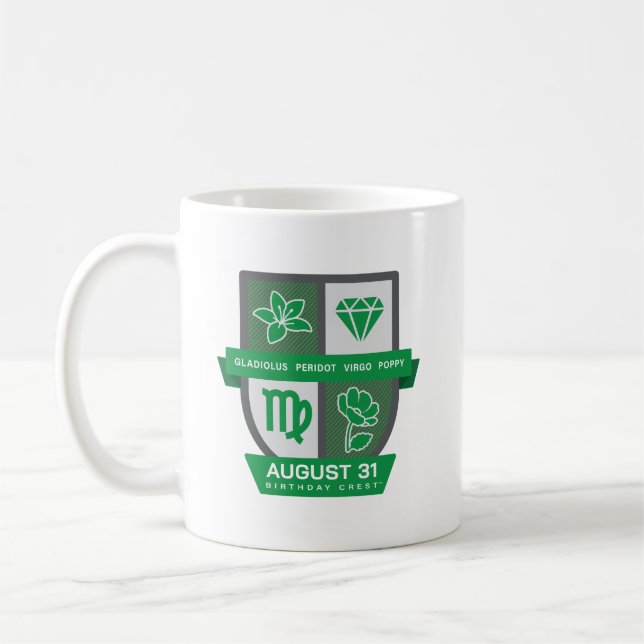 Virgo Birthday Crest™ for August 23-31 Mug (Left)