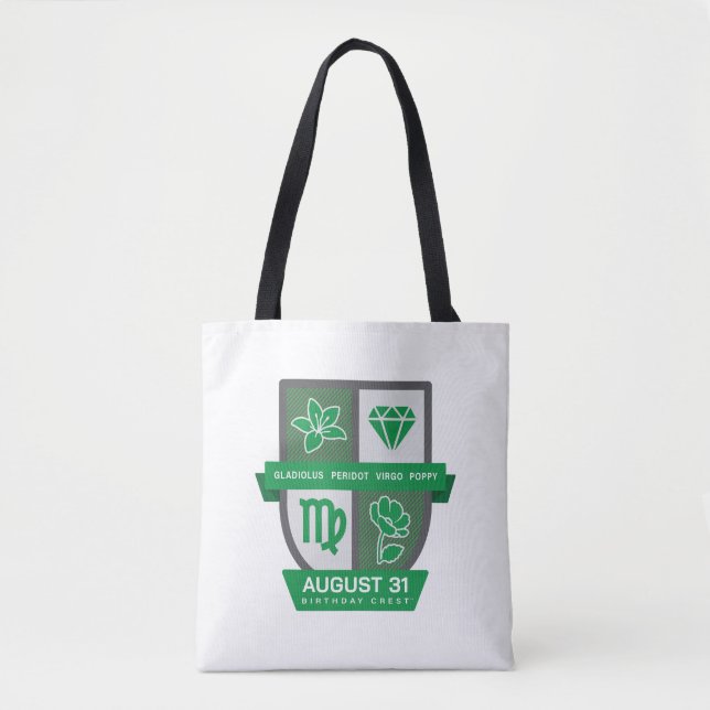 Virgo Birthday Crest™ for August 23-31 Tote Bag (Front)