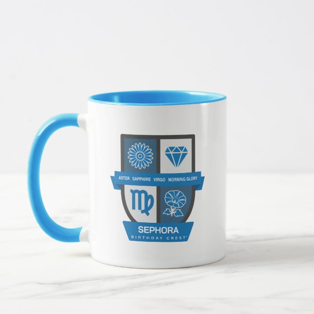Virgo Birthday Crest™ for September 1-22 Mug (Left)
