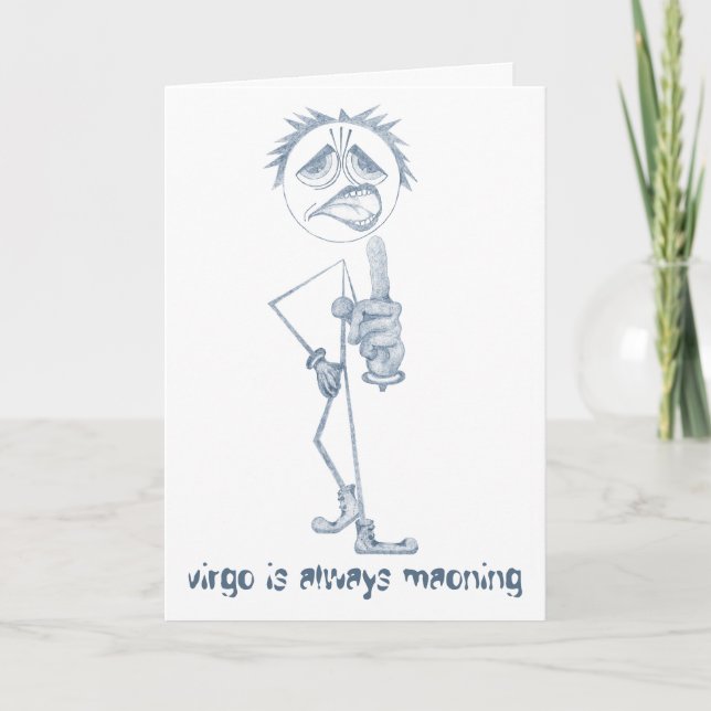 Virgo [ - BitchScope - ] Birthday Card (Front)