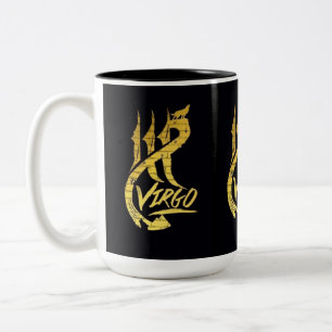 VIRGO BROOKLYN  Two-Tone Mug, 15 oz Two-Tone Coffee Mug