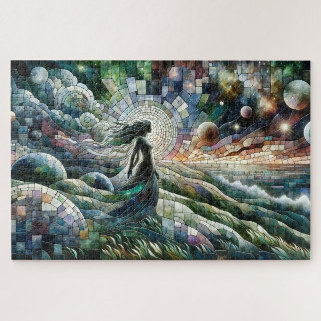 Virgo: Celestial Mosaic Harvest Jigsaw Puzzle (Horizontal)