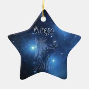 Virgo Ceramic Ornament