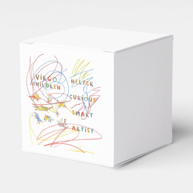 Virgo Childrens Party  Favor Box (Front Side)