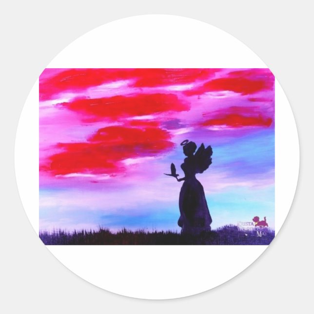 Virgo Classic Round Sticker (Front)