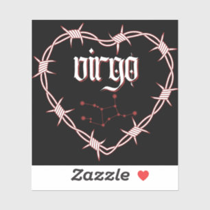 Virgo Constellation Gothic Barbed Wire Design