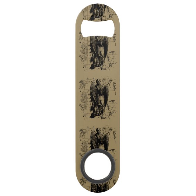 Virgo Constellation Hevelius 1690 Aug 23  Sept 22 Speed Bottle Opener (Back)