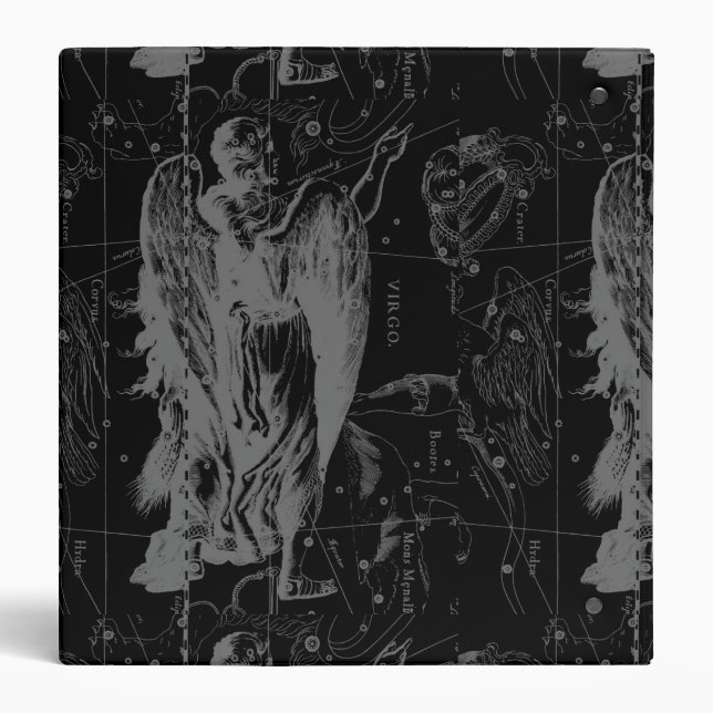 Virgo Constellation Hevelius 1690 Vintage Binder (Back)