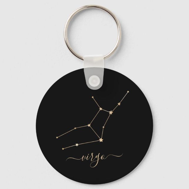 Virgo Constellation Keychain (Front)