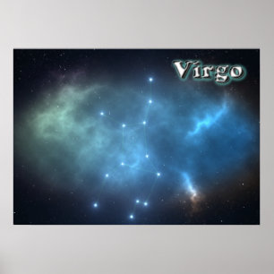 Virgo constellation poster