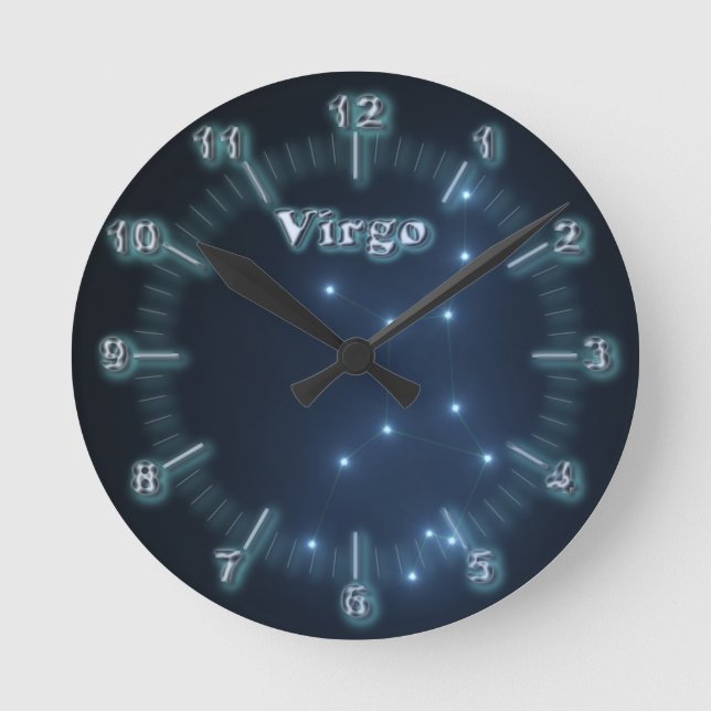Virgo constellation round clock (Front)