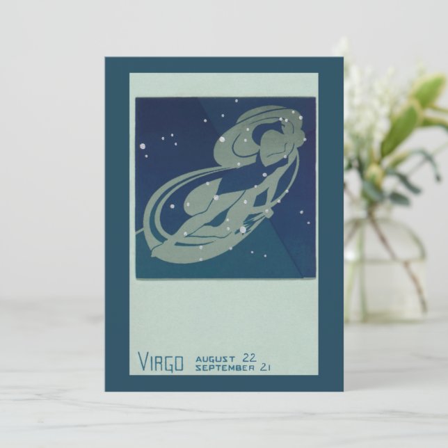 Virgo Constellation Vintage Zodiac Astrology (Standing Front)